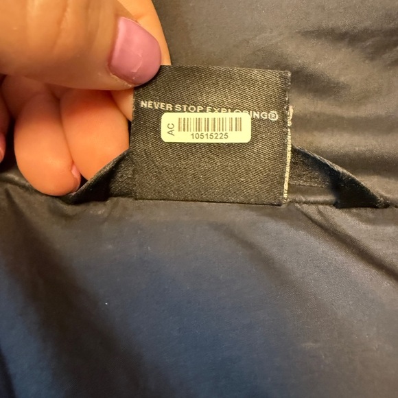 The North Face Men's XL Dry Vent Mid Length Black Gray Jacket Parka Down - Picture 10 of 11
